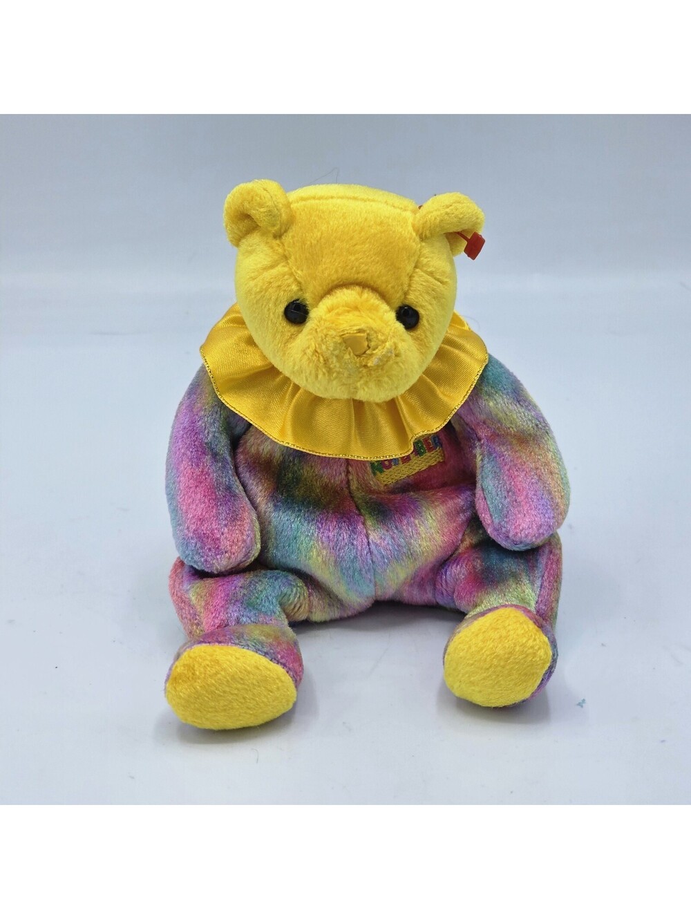TY Birthday Beanies Collection November Bear Multi Colored Tye-Dye